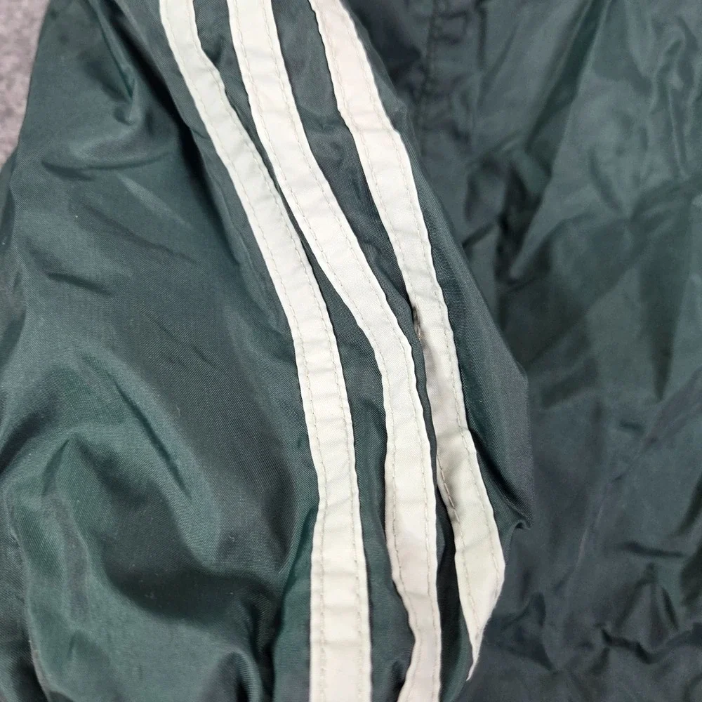 Vintage Adidas Windbreaker Jacket Mens Size Large Full Zip Green White 90s